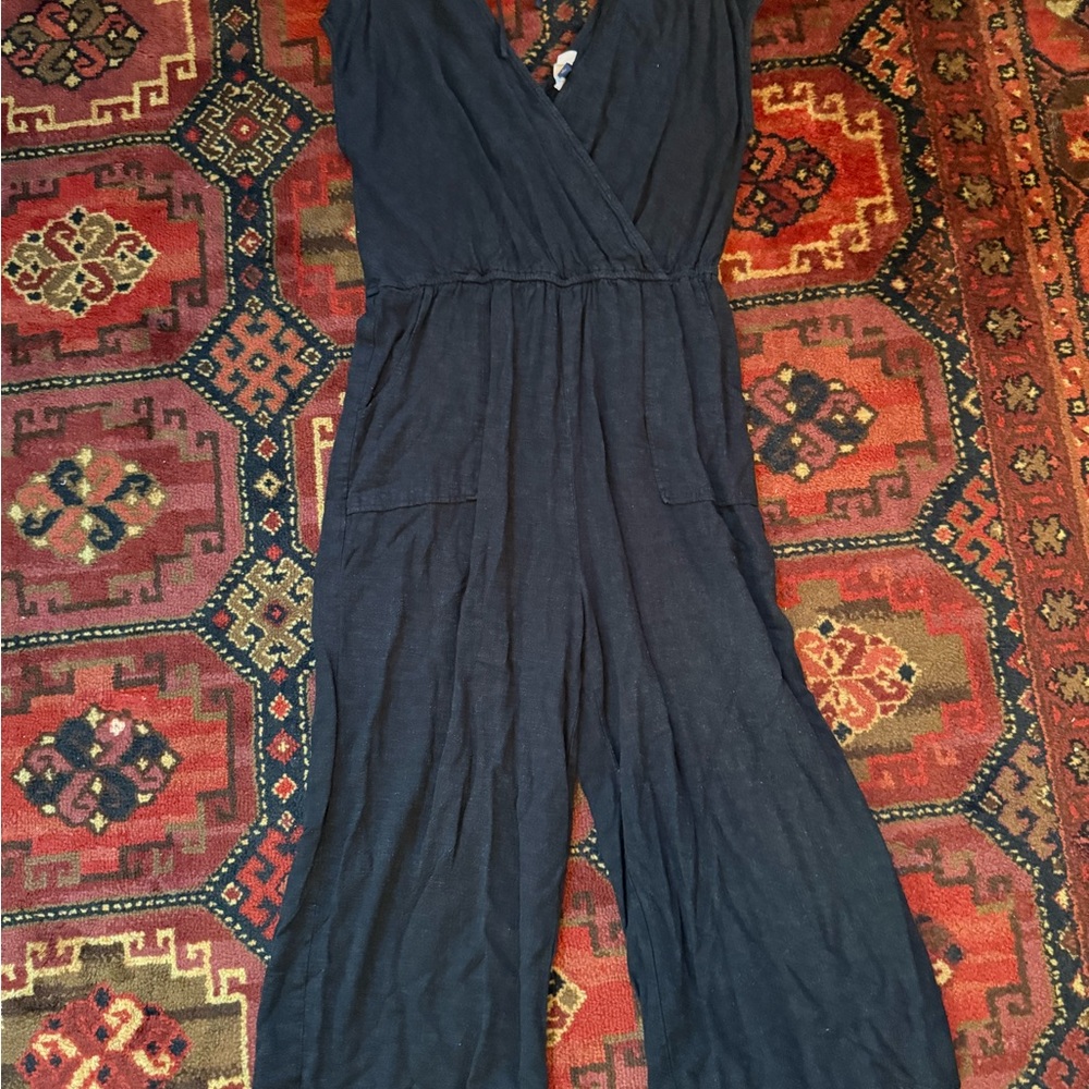 Universal Thread Black Linen Jumpsuit